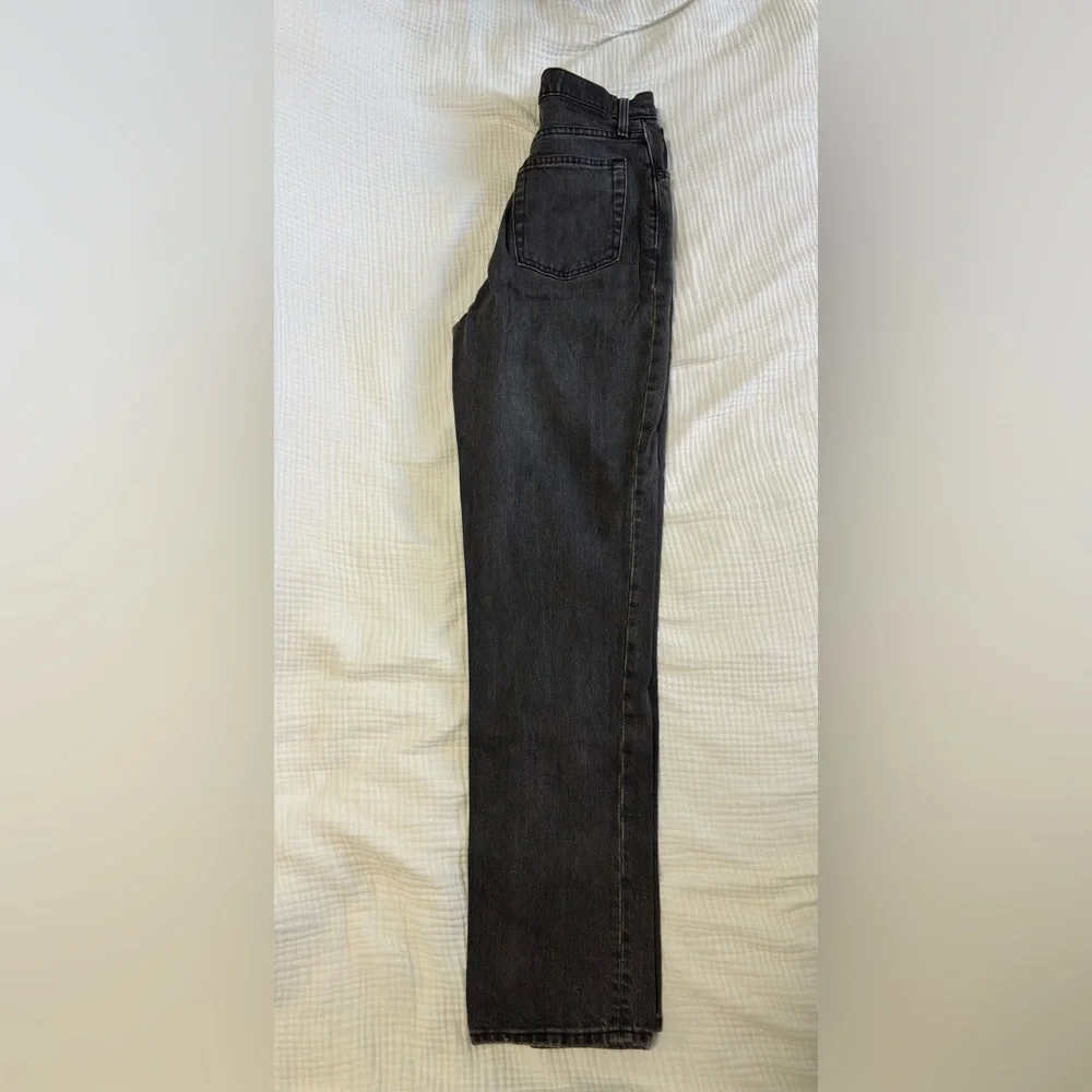 AbercrombieCurve Love Straight Ultra High Rise 
 Gray Black Denim Jeans - Picture 5 of 5